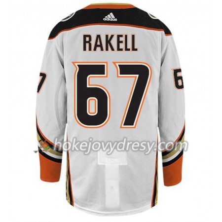 Pánské Hokejový Dres Anaheim Ducks RICKARD RAKELL 67 Adidas Bílá Authentic